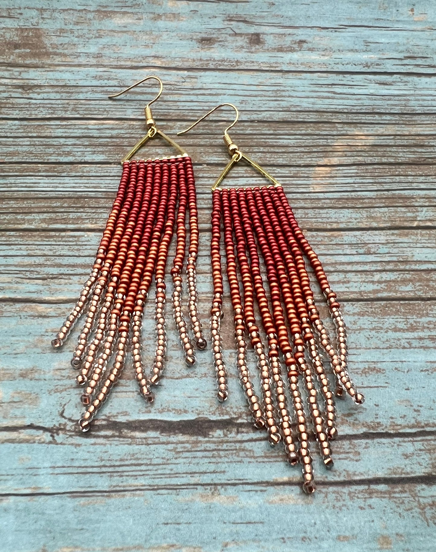Pumpkin Spice Fringe Earrings