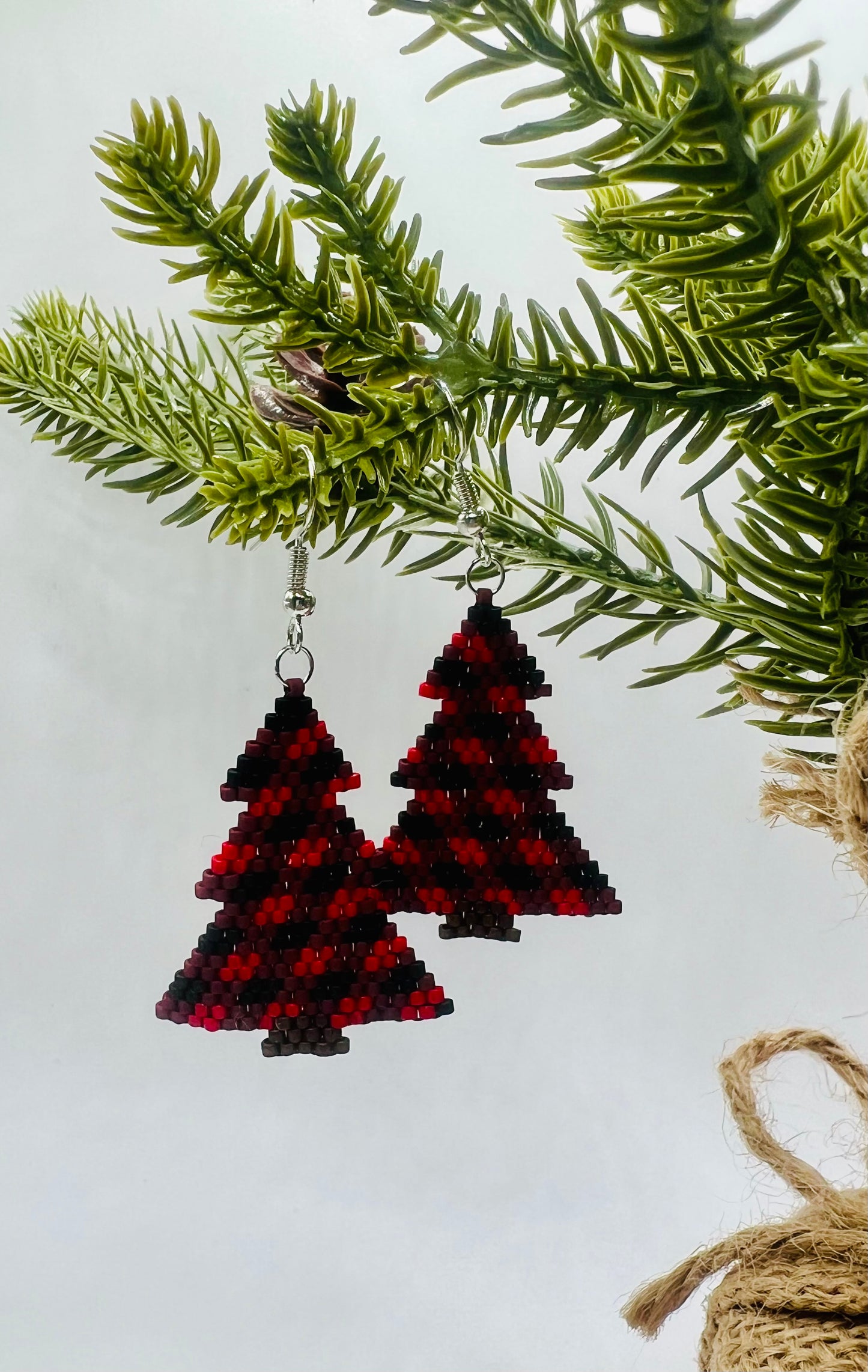 Red Buffalo Plaid Earrings
