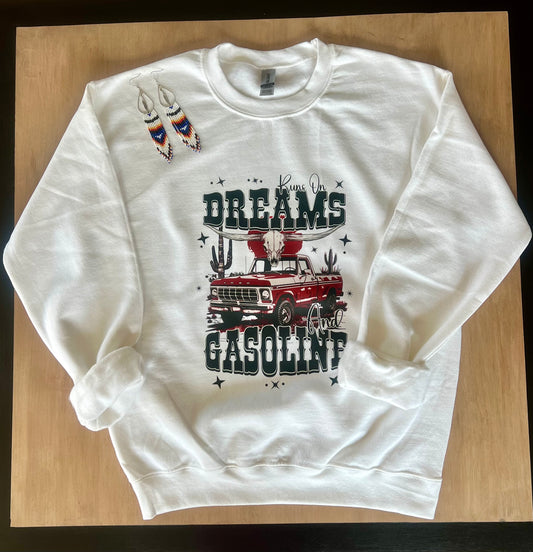 Dreams & Gasoline crew neck sweatshirt