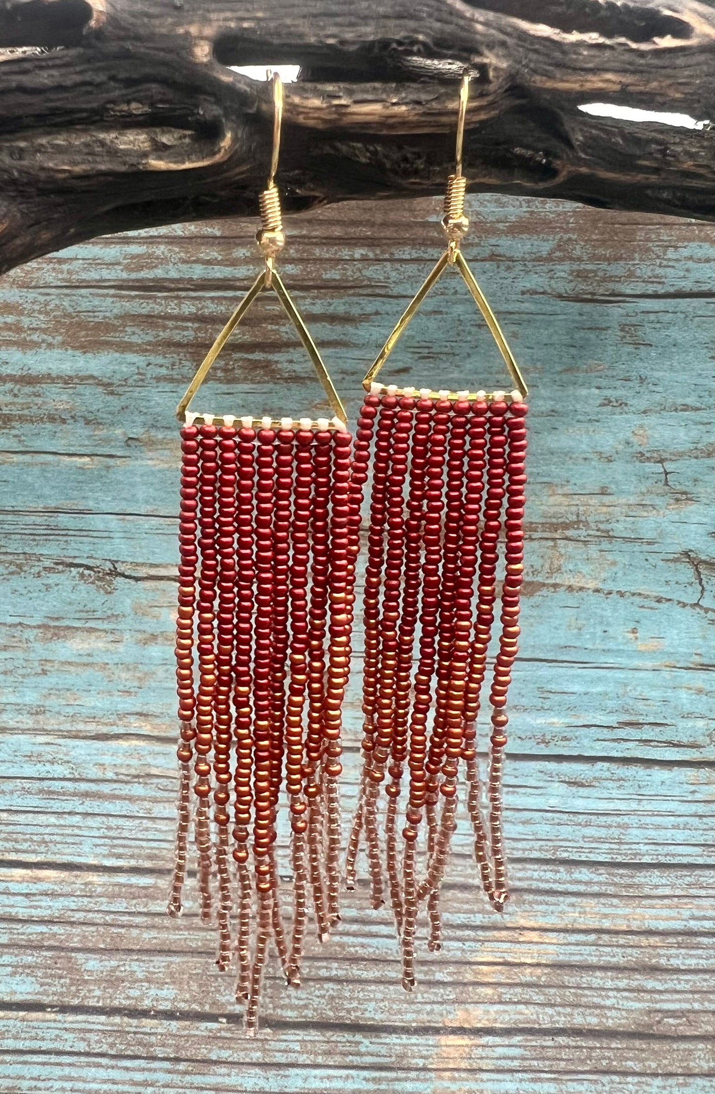 Pumpkin Spice Fringe Earrings