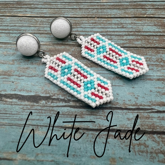 White Jade & Southwestern Dangle