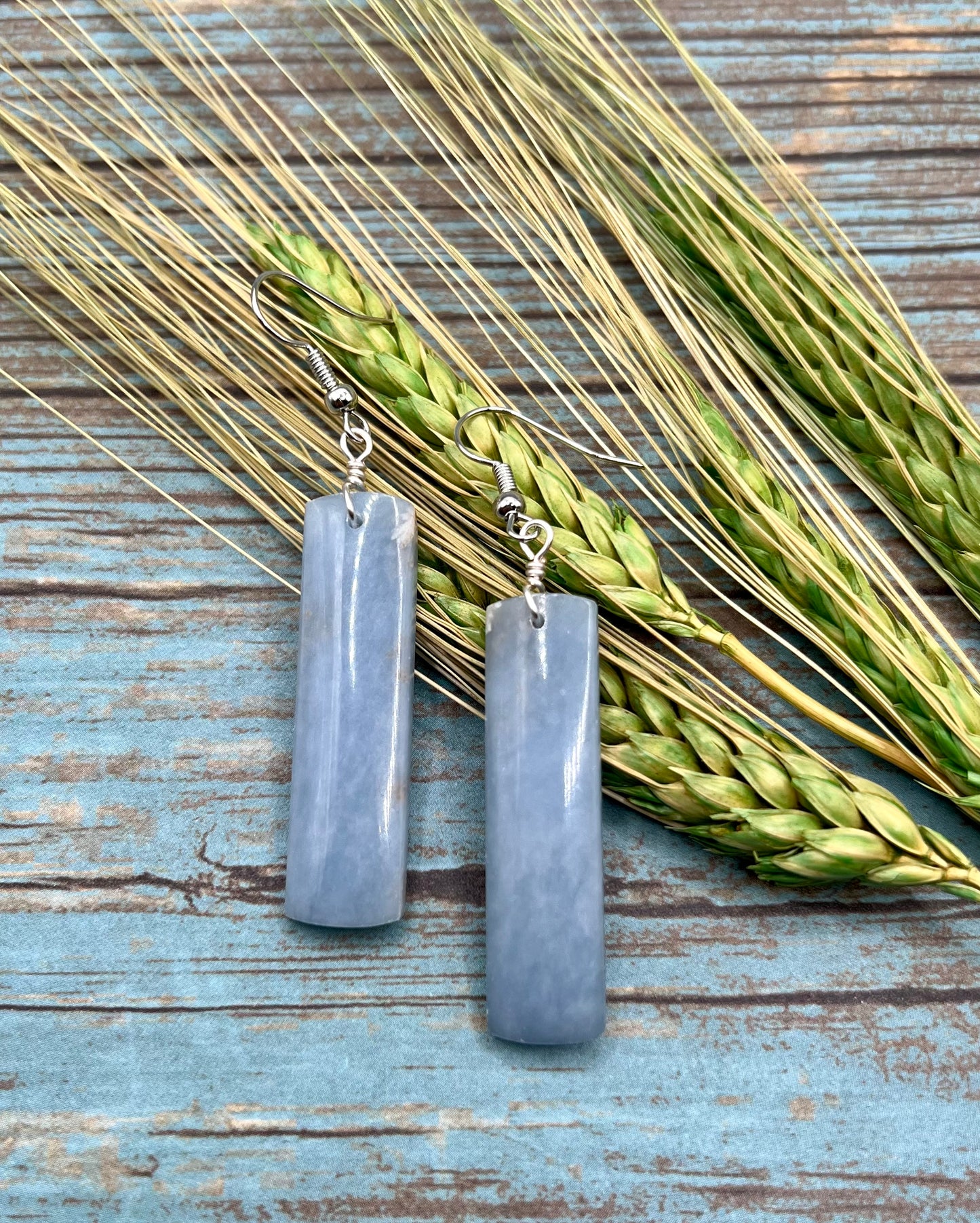 One of a kind Angelite Earrings