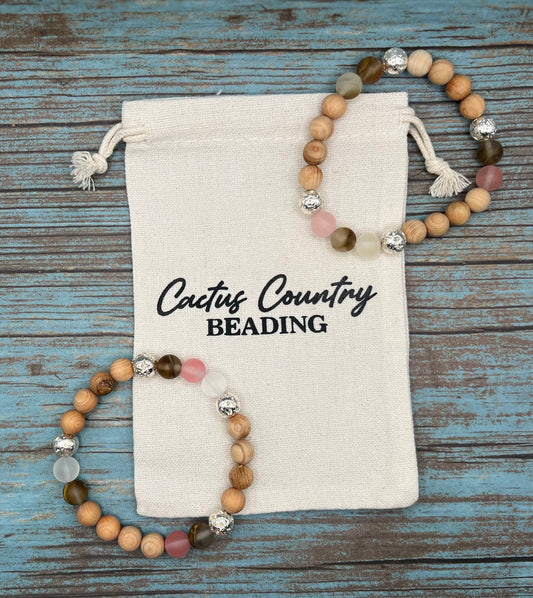 Cherry Quartz Diffuser bracelet