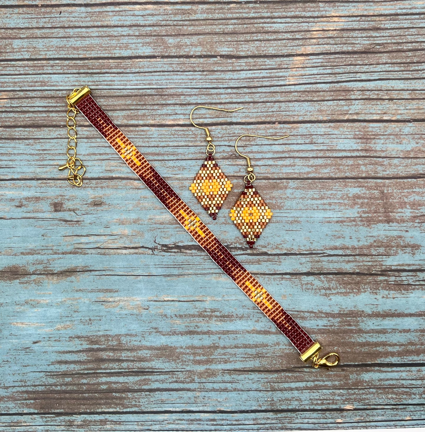 Desert Gold dangle earrings