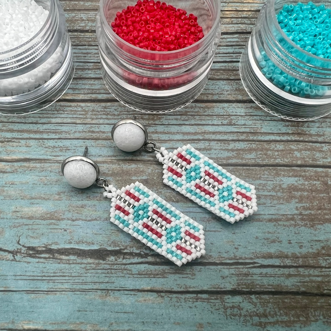 White Jade & Southwestern Dangle