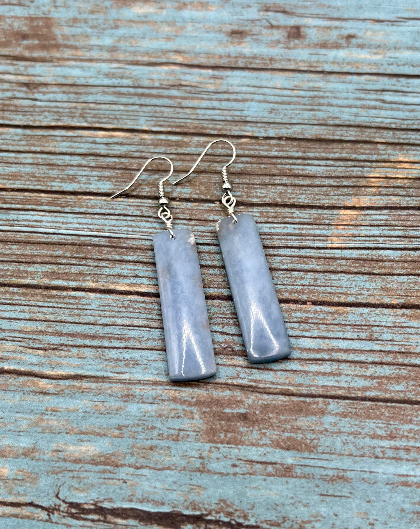 One of a kind Angelite Earrings