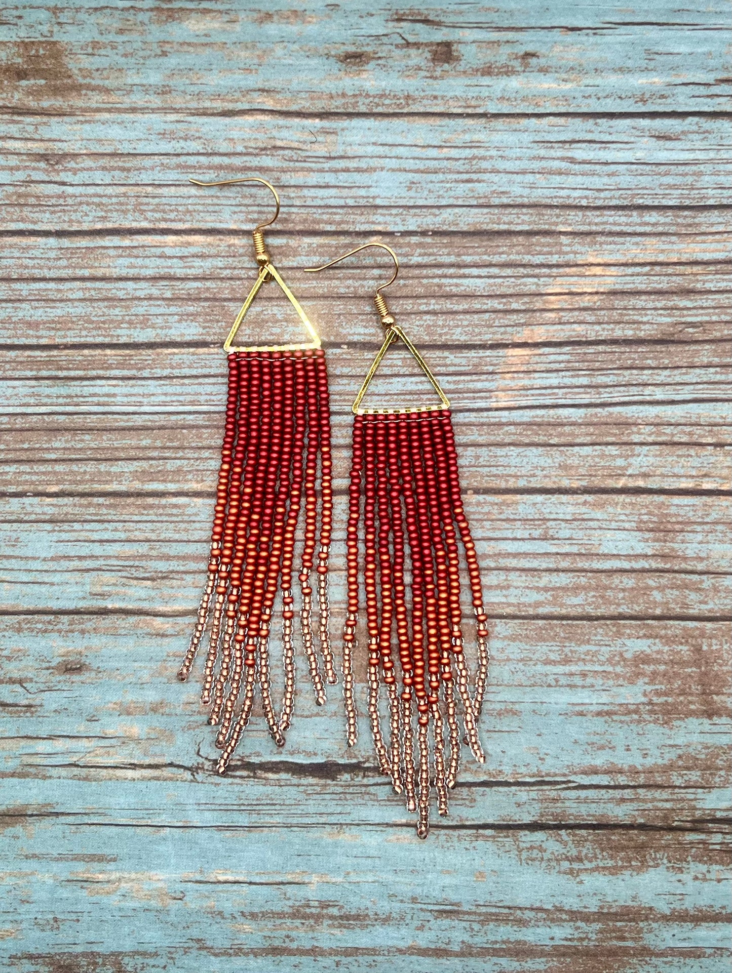 Pumpkin Spice Fringe Earrings