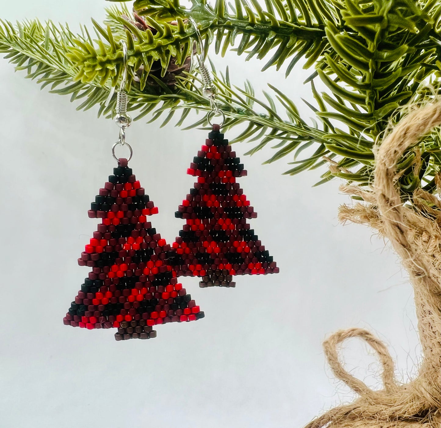 Red Buffalo Plaid Earrings