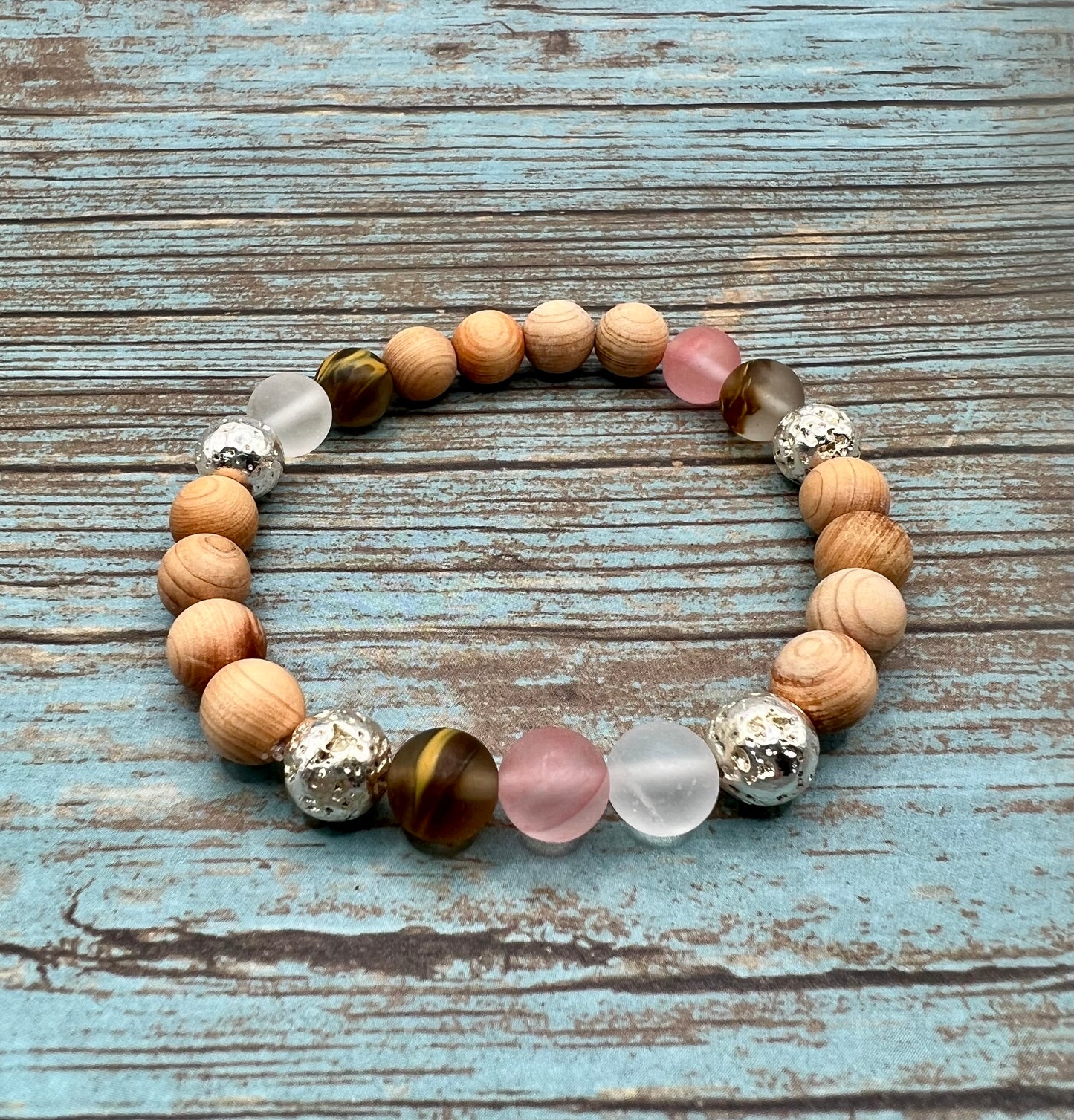 Cherry Quartz Diffuser bracelet