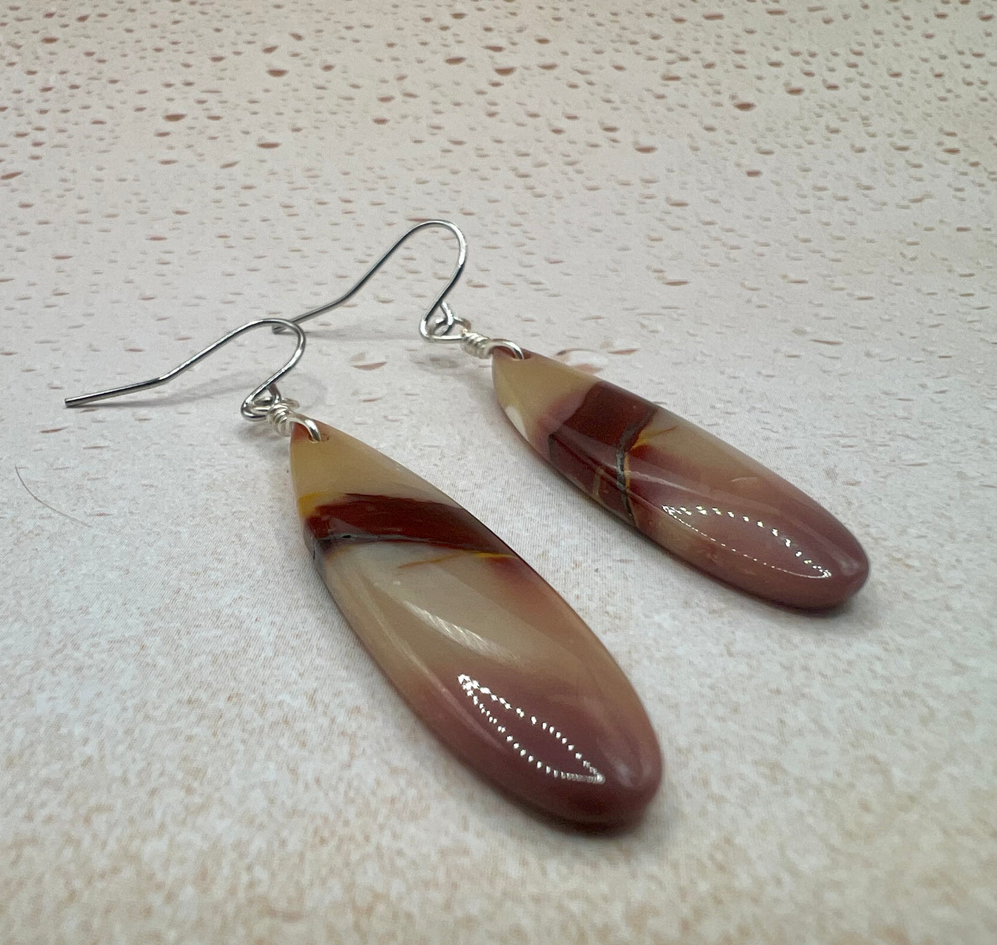 One of a kind Mookaite earrings