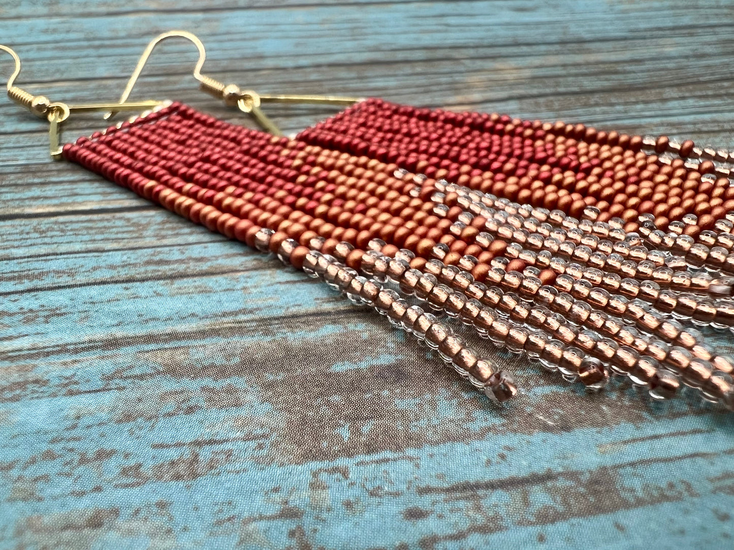 Pumpkin Spice Fringe Earrings